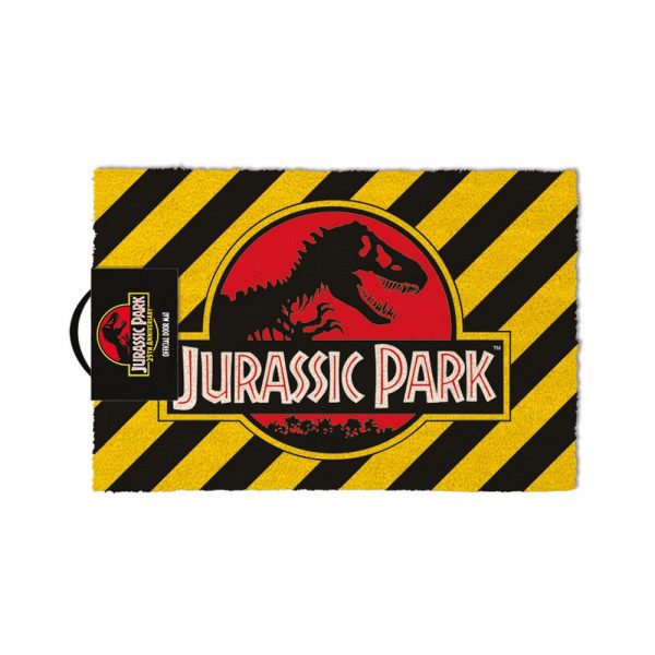 Felpudo Jurassic Park Warning