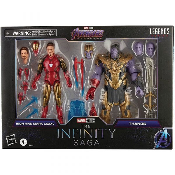 Set 2 Figuras Marvel Legends Iron Man VS Thanos