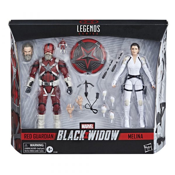 Set 2 figuras Black Widow Red Guardian y Melina Black Widow Marvel