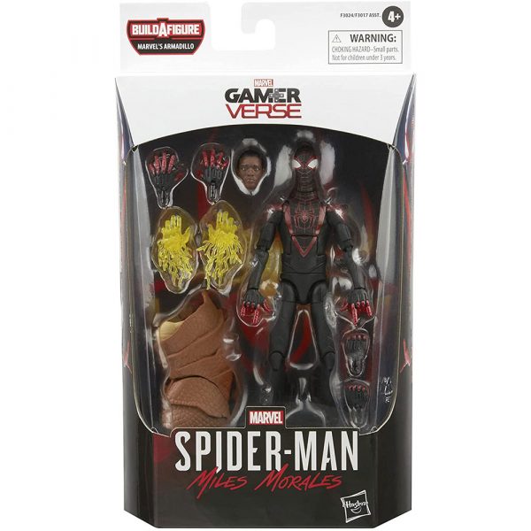 Miles Morales Spiderman Black Suit Game Verse Marvel Legends