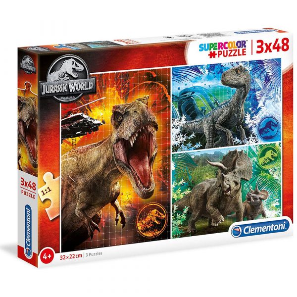 Puzzle Jurassic World 3x48pzs