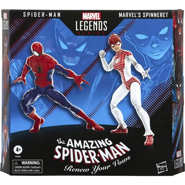 Figura Marvel Legends Set 2 figuras Spiderman y Marvel Spinneret The Amazing Spiderman
