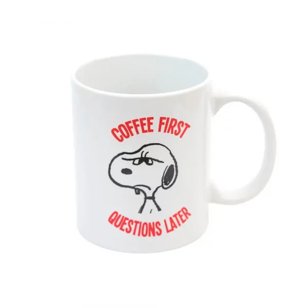 Taza Snoopy Cofee firts question later