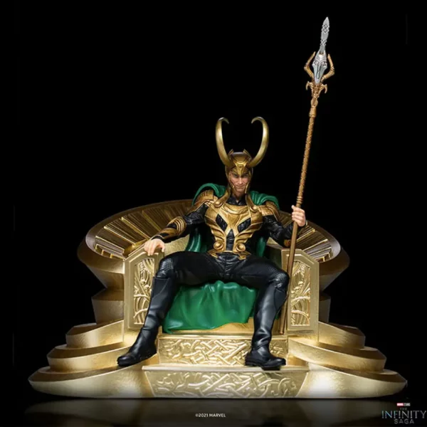 Estatua Loki Trono The Infinity Saga