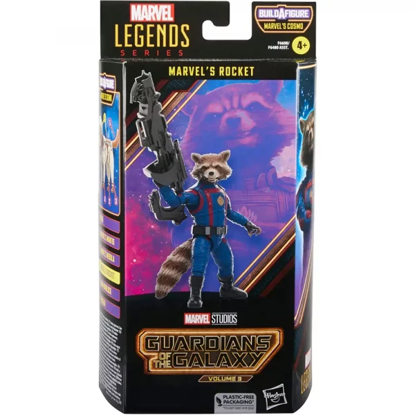 Marvel Legends Figura de Guardianes de la Galaxia Vol. 3 Rocket